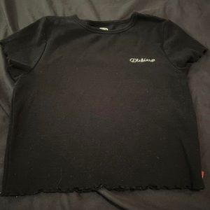 BLACK DICKIES CROP TOP.